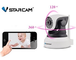 4.Camera an ninh wifi Vstarcam HD720 (cổ vòm)