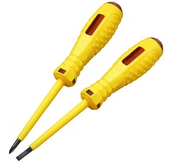 Bút thử điện kiểu 3 (bọc vỏ cách điện màu vàng)